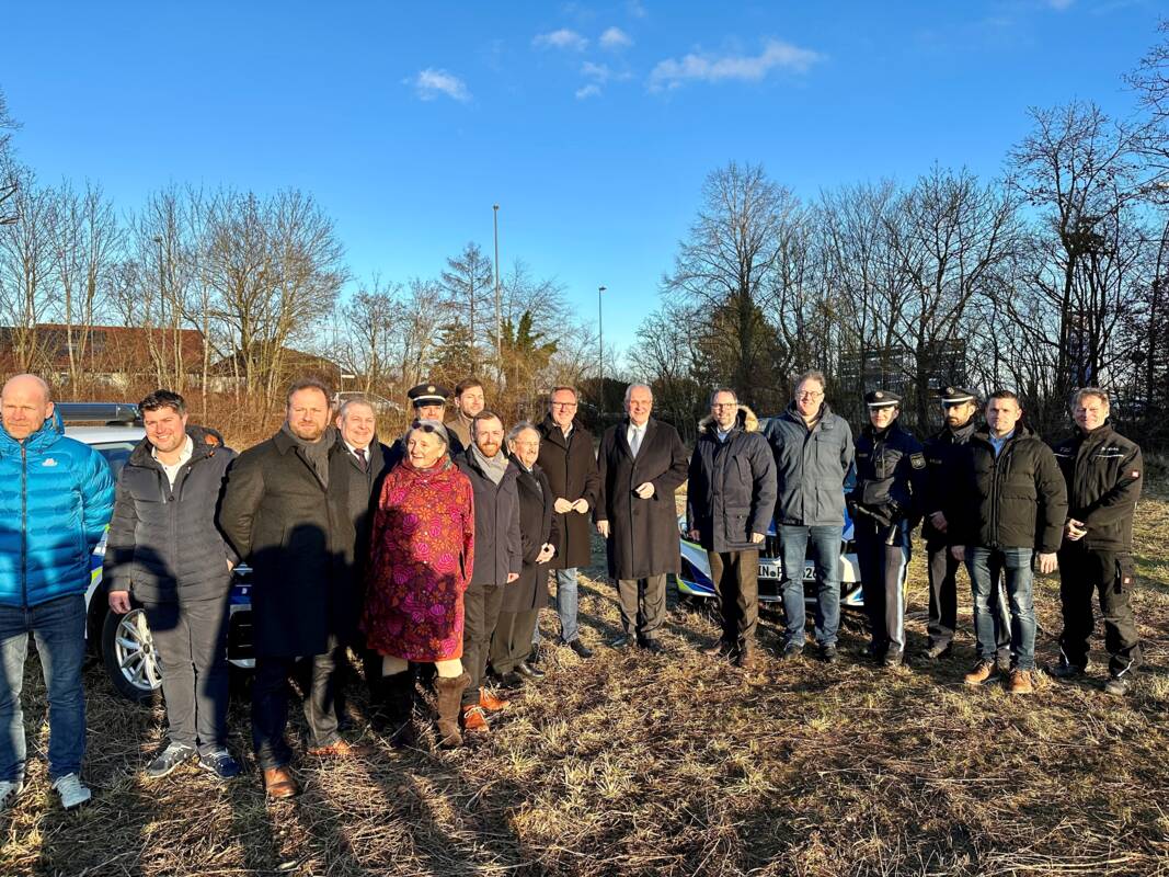 Gruppenfoto neues Polizeigrundstück