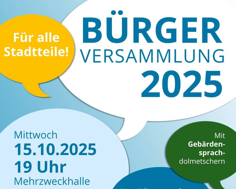 Plakat Bürgerversammlung 2025